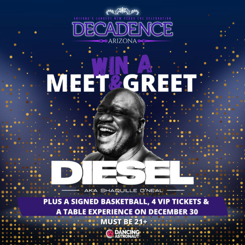 Enter to win the VIP experience with DJ DIESEL at Decadence AZ [Contest]Decadence2021 MG Diesel