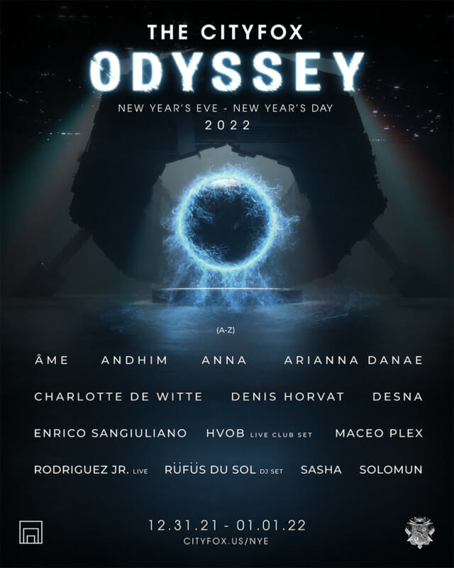 Cityfox Odyssey returns with stacked NYE lineup featuring Sasha, ANNA, RÜFÜS DU SOL, and moreCityfo