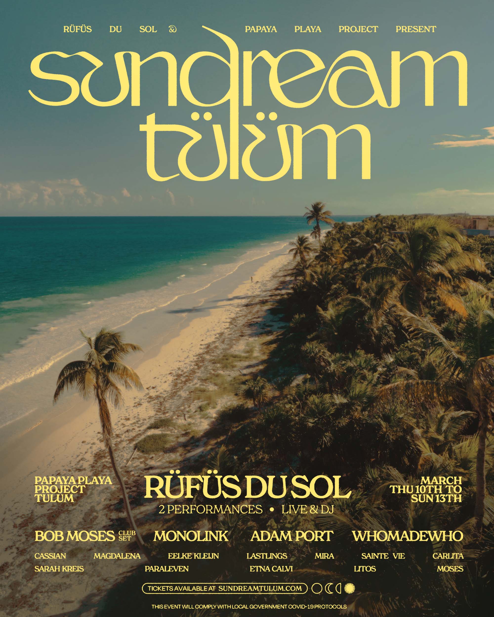 RÜFÜS DU SOL announce new destination festival, Sundream TulumSundream