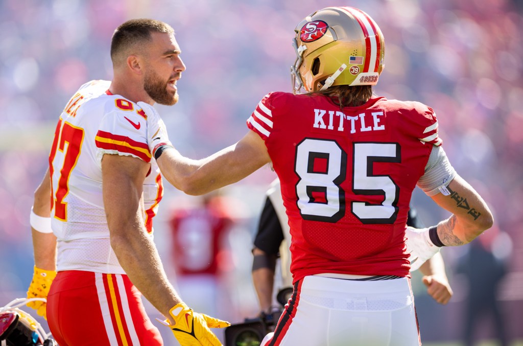 nfl-celebrates-‘national-tight-ends-day’-with-rap-video-featuring-travis-kelce,-george-kittle-& more