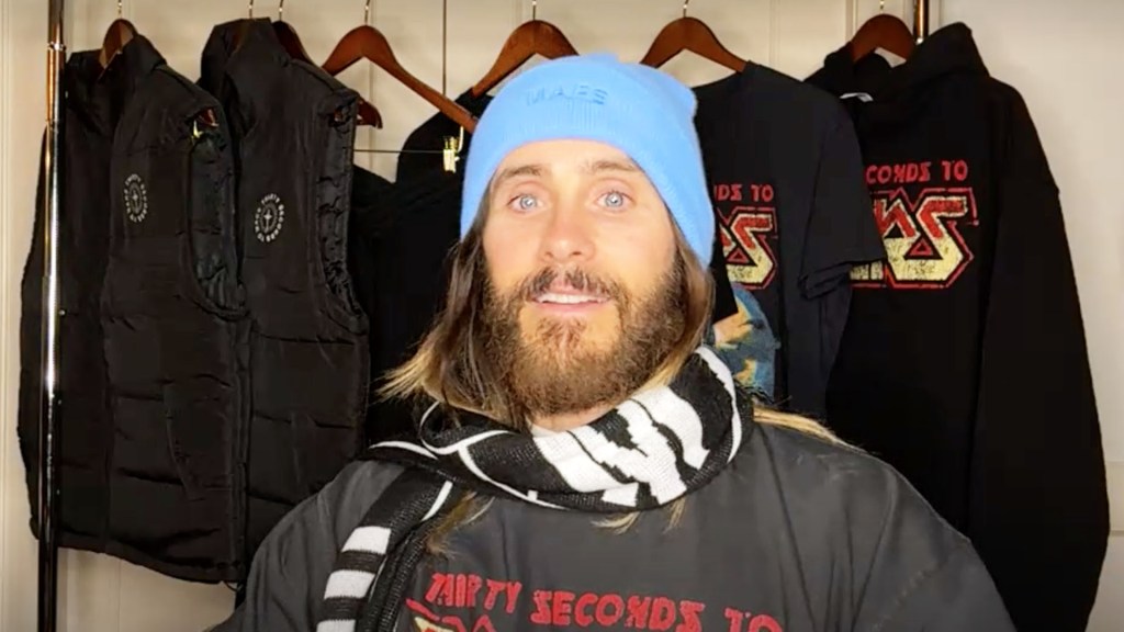 jared-leto-shows-off-new-thirty-seconds-to-mars-merch-on-talkshoplive-|-billboard news