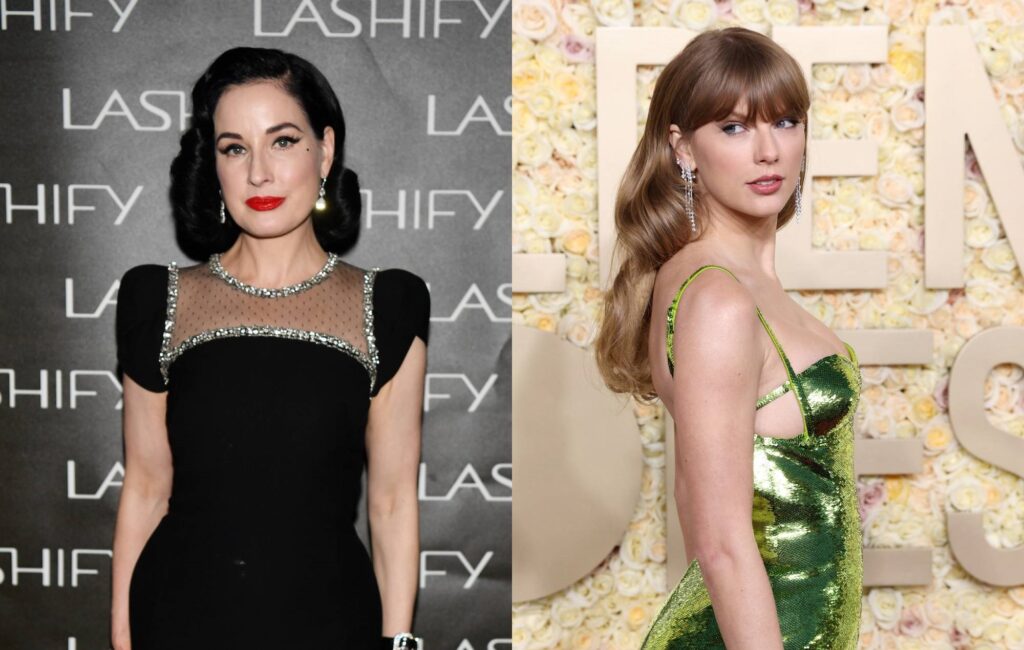 dita-von-teese-says-teaching-taylor-swift-the-‘bejeweled’-martini-glass-routine-was-the-“best-experience”