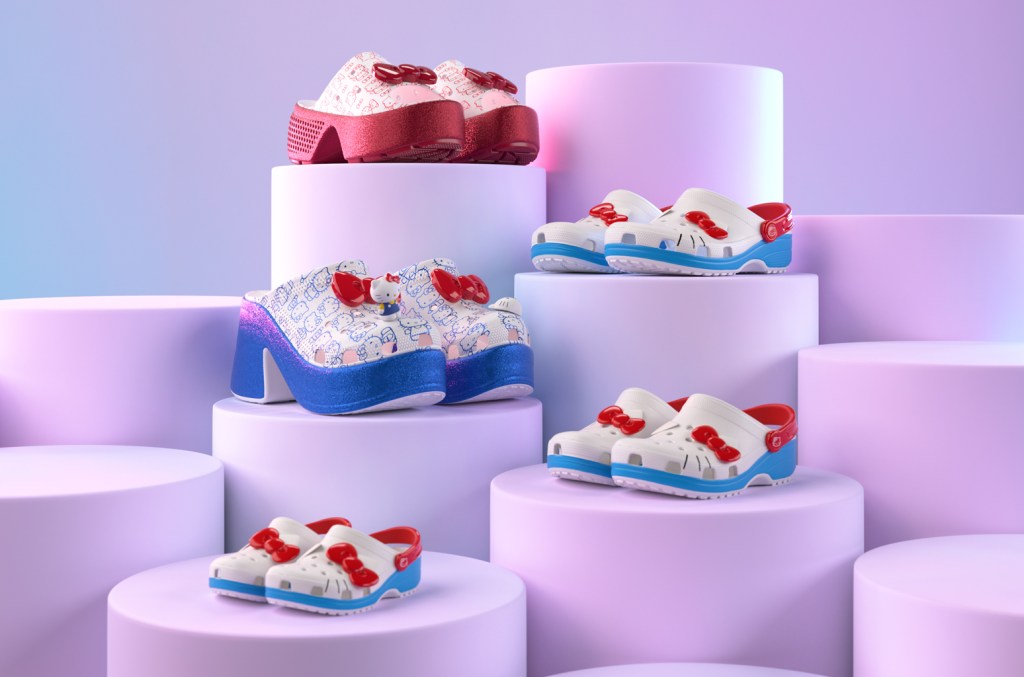 crocs-celebrates-hello-kitty’s-50th-anniversary-with-the-purrfect-comfy-shoe-collection:-shop-it here