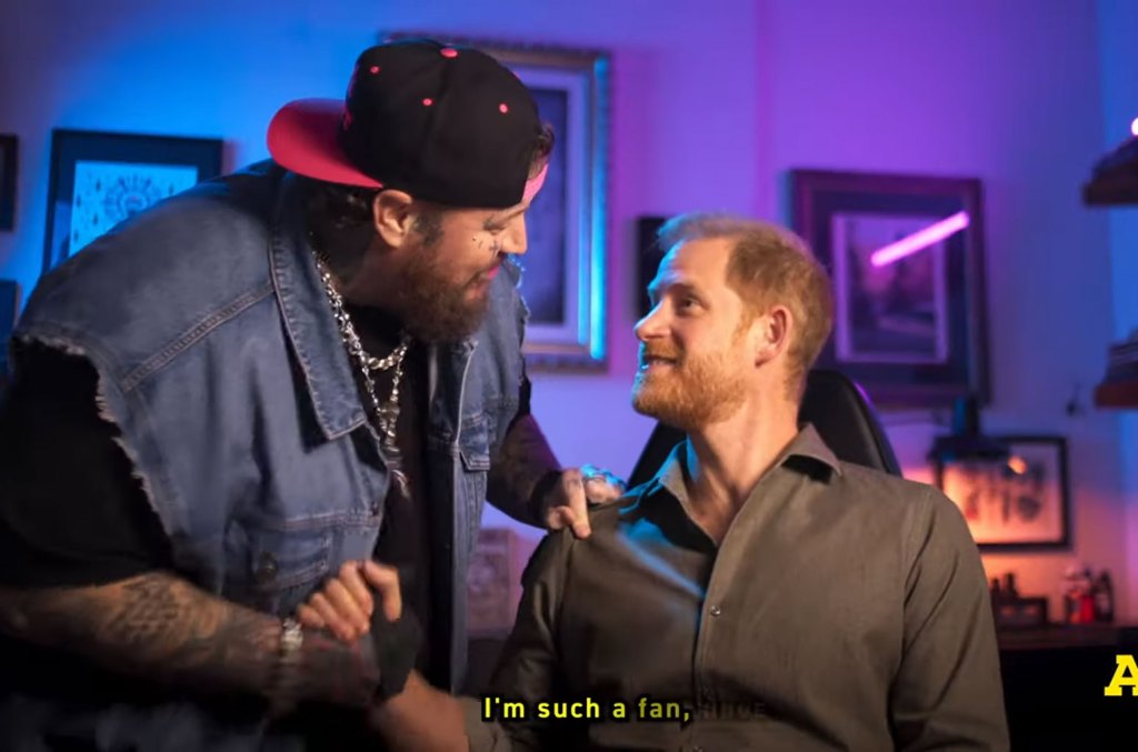 jelly-roll-botches-prince-harry’s-first-tattoo-ahead-of-2025-invictus-games: watch