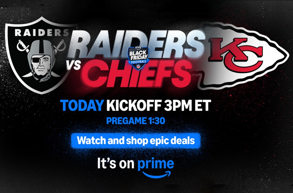 chiefs-vs.-raiders:-how-to-watch-the-2nd-annual-black-friday-game-for-free-on-prime video