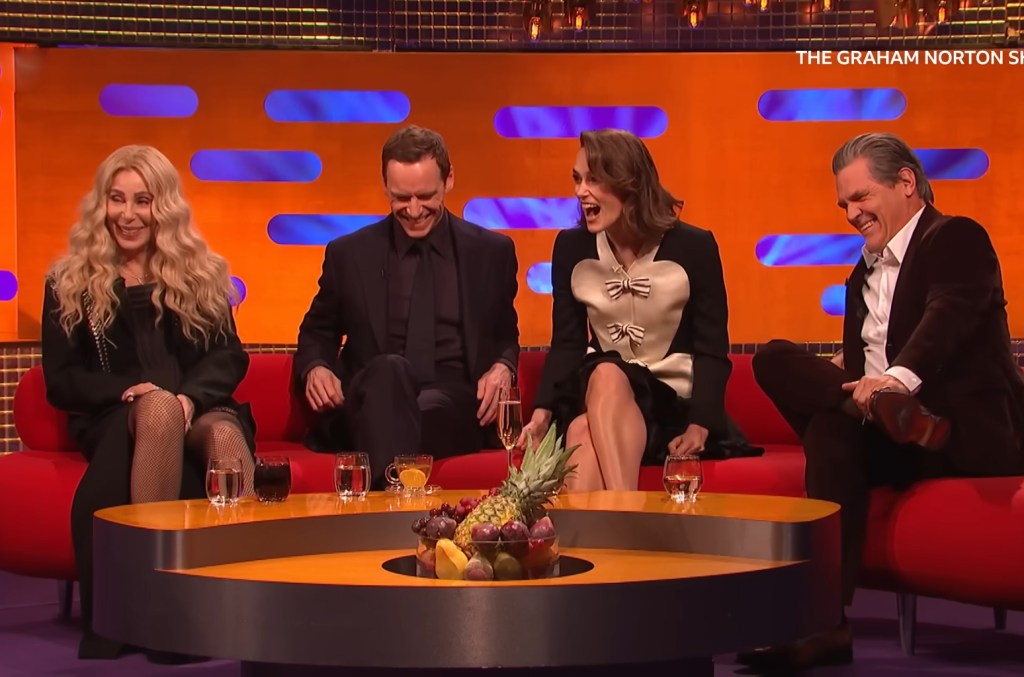 keira-knightley-blows-cher-away-by-playing-‘believe’-on-her-teeth: watch