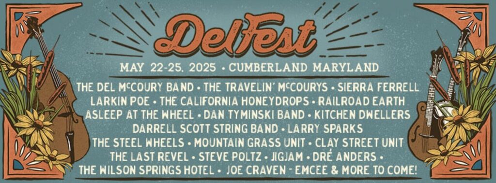 delfest-unveils-initial-2025-artist-lineup:-del-mccoury-band,-sierra-ferrell,-railroad-earth,-larkin-poe,-the-california-honeydrops-and-more