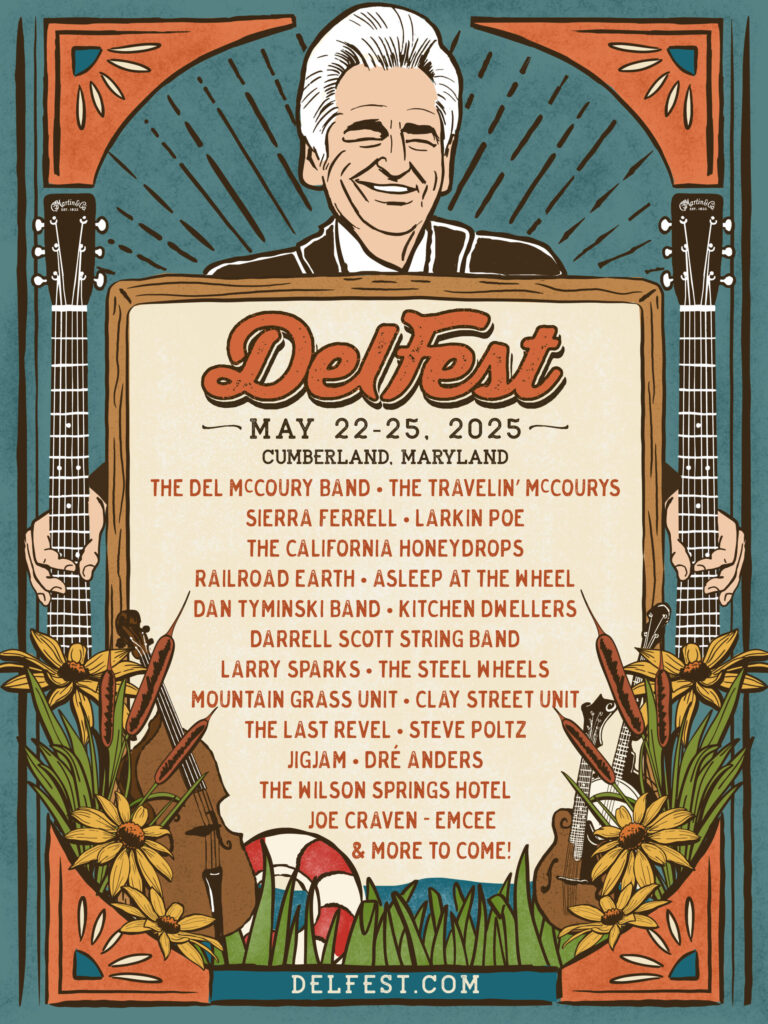 delfest-unveils-initial-2025-artist-lineup:-del-mccoury-band,-sierra-ferrell,-railroad-earth,-larkin-poe,-the-california-honeydrops-and-more