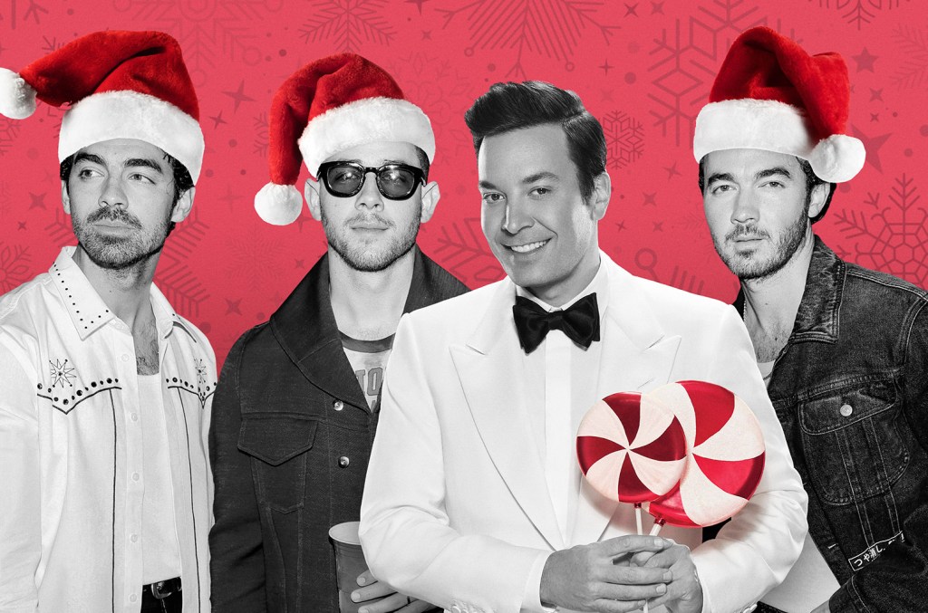 ‘holiday’-celebration:-jimmy-fallon-&-jonas-brothers-jingle-to-no.-1-on-adult-contemporary chart