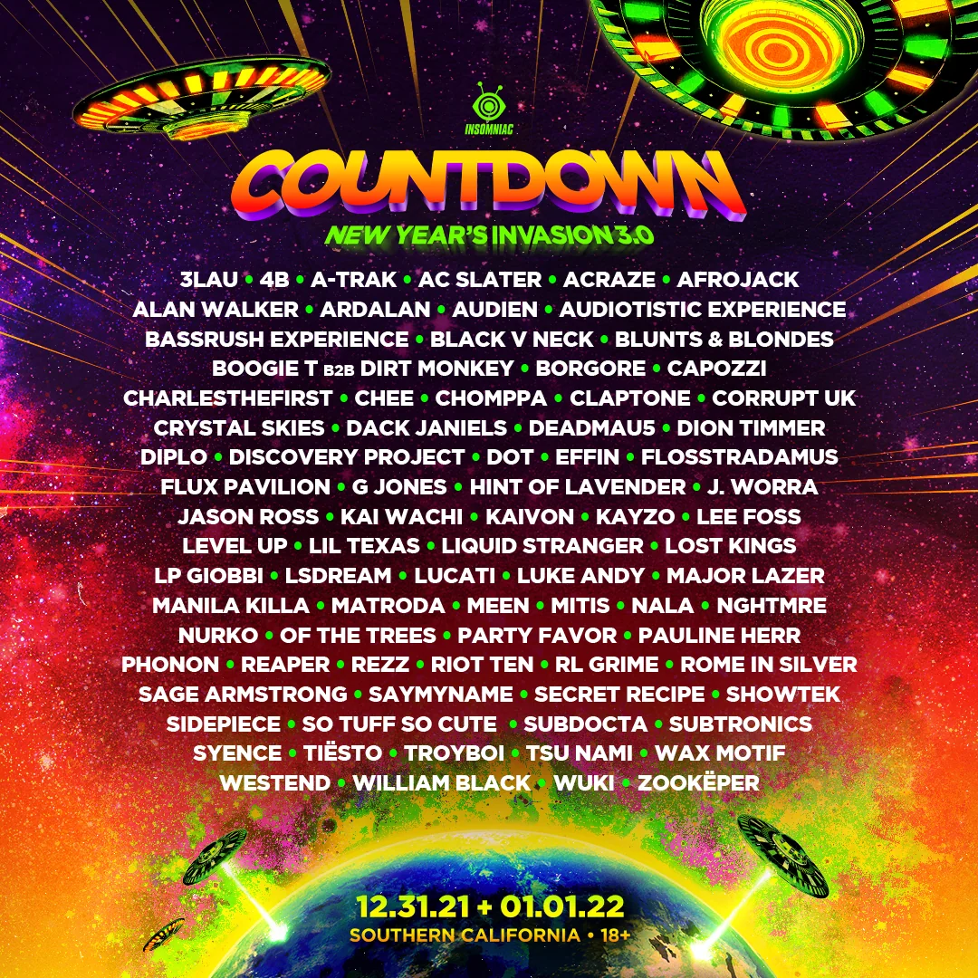 Insomniac’s Countdown NYE announces lineup topped by REZZ, RL Grime, deadmau5, and moreD1d19bc8 3c49 4057 Ac8b Fe3ba9b6a432